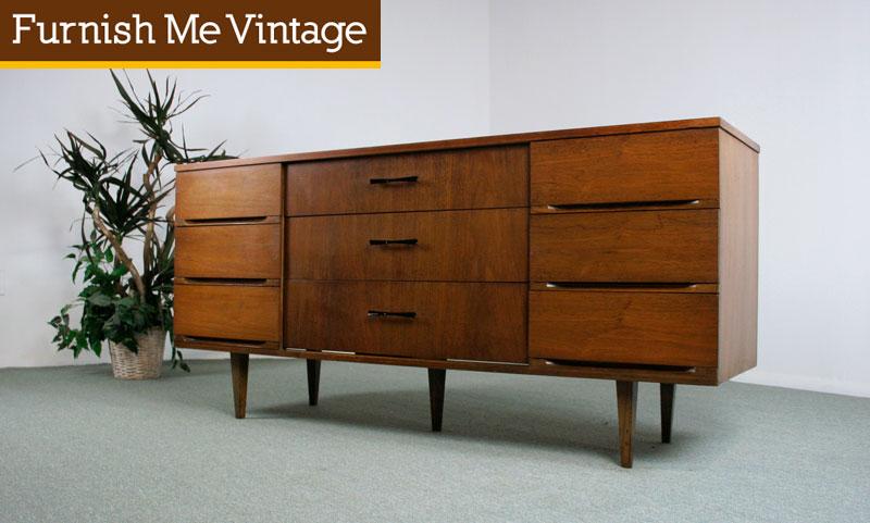 Mid Century Modern Harmony House Triple Dresser