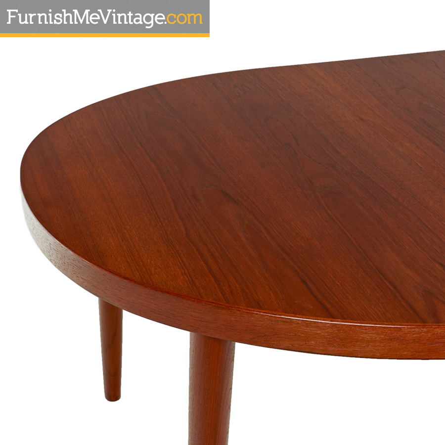 Skovmand Andersen Vintage Danish Teak Oval Dining Table