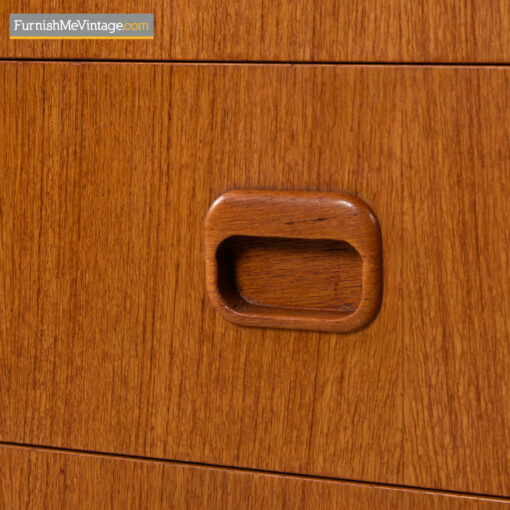 Egon Ostergaard Swedish Teak Roll-Top Locking Secretary Desk