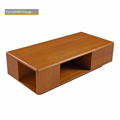 Bookshelf Coffee Table by Sannemann - Danish Modern Teak
