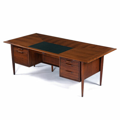 Alma Castilian mid-century modern executive desk