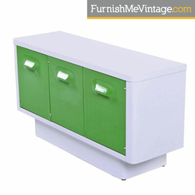 Raymond Loewy Style Green Broyhill Chapter One Credenza Media Cabinet