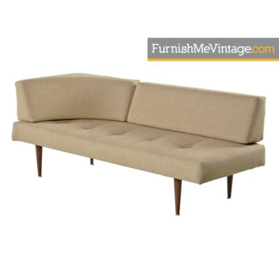 corner shape mid-century modern daybed