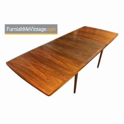 Long Teak Dining Table Made in Canada - Scandinavian Modern