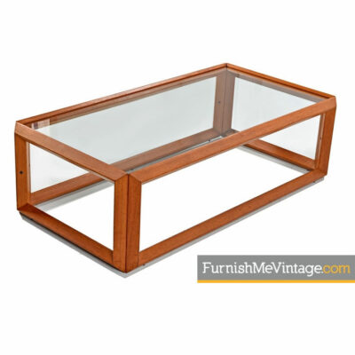 teak glass coffee table