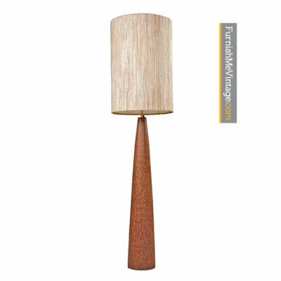 Chista Large Drum Floor-Standing Coconut Wood Lamp