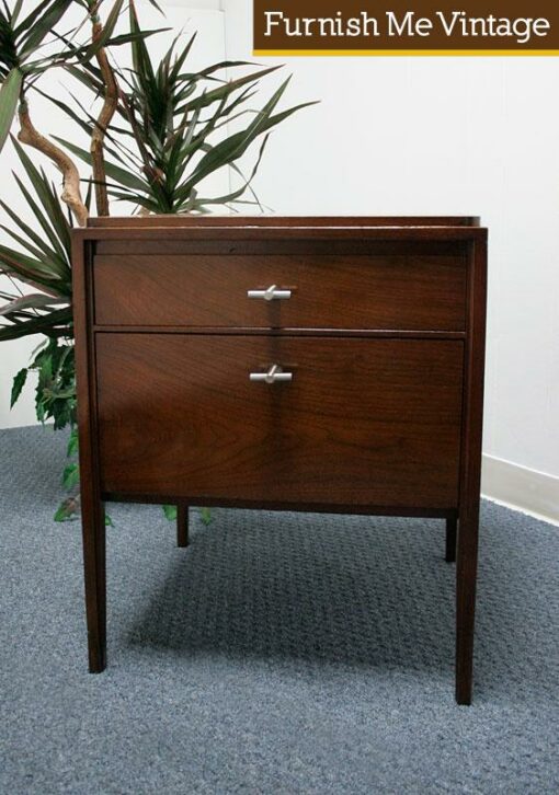 Widdicomb Fully Finished Mid Century End Table Draw Bridge Door