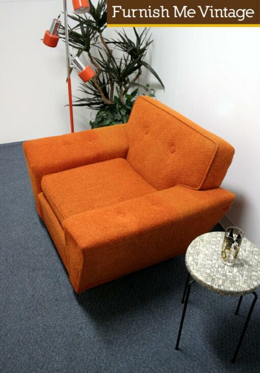 Big Comfy Mid Century Lounge Arm Chair