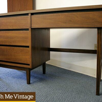 Petite Mid Century Modern Desk by Stanley