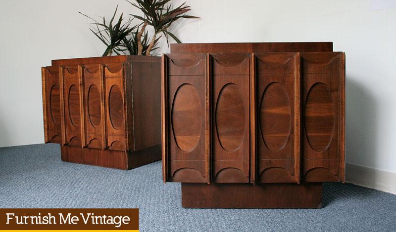 2 Mid Century Modern Canadian Brutalist Nightstands 2 Mid Century Modern Canadian Brutalist, Modern Mid Century Furniture Canada