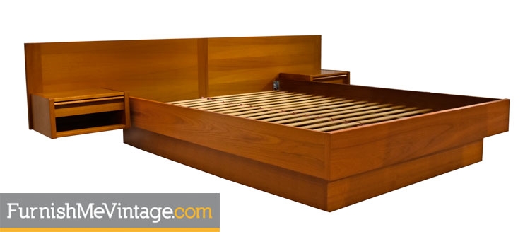 Danish Teak Queen Platform Bed By Jesper Danish Teak Queen Platform Bed By Jesper
