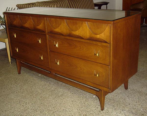 Vintage Modern Broyhill Brasilia Double Dresser