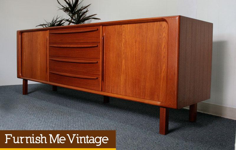 Bernhard Pedersen Son Vintage Danish Teak Credenza