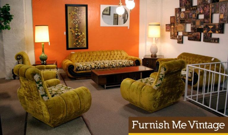 5-Piece Retro 1960s Living Room Sofas & Chairs