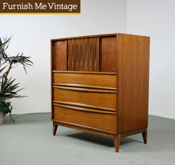 Mid Century Modern Thomasville High Boy Dresser