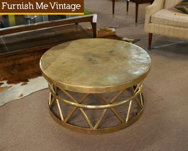 Solid Brass Coffee Table / Coffee Table In Solid Brass 24 Plantation Pacific Compagnie : The opec coffee table is a stunning oval shaped table set on an interlocking cross of wood.