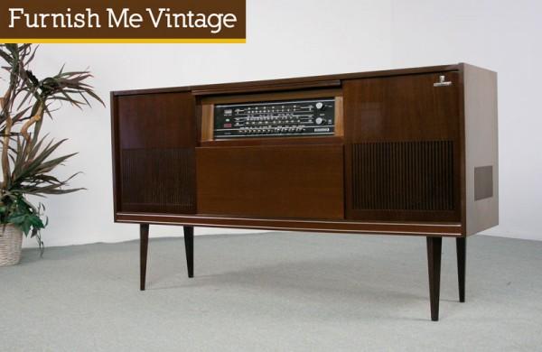 Retro 1960s Grundig Stereo Console