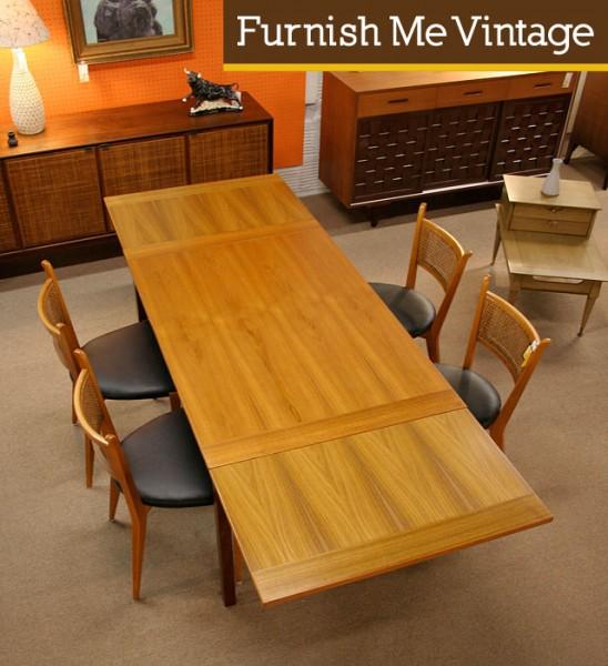 Vintage Danish Modern Teak Draw Leaf Dining Table Vintage Danish Modern Teak Draw Leaf, Vintage Danish Modern Teak Dining Table And Chairs