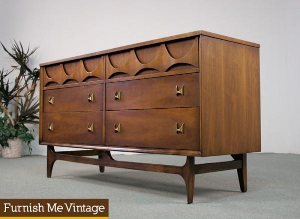 Mid Century Modern Broyhill Brasilia Double Dresser