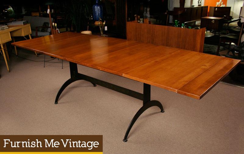 Long Modern Cherry Dining Table Long Modern Cherry Dining Table