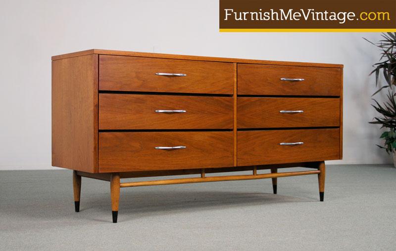 Refinished Mid Century Modern Lane Dresser