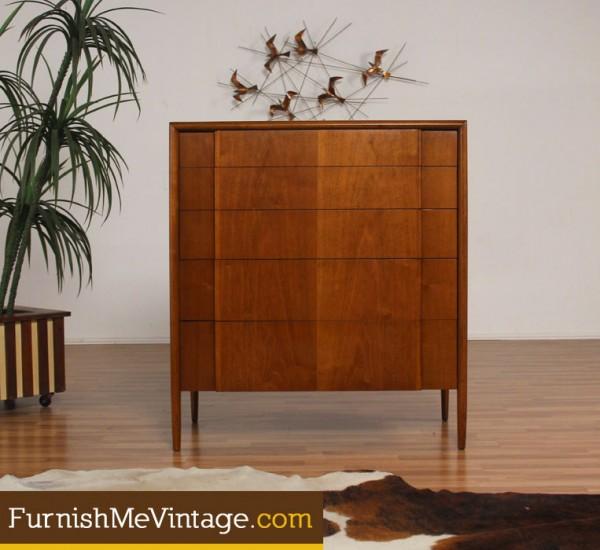 Mid Century Modern Drexel Parallel Tall Dresser