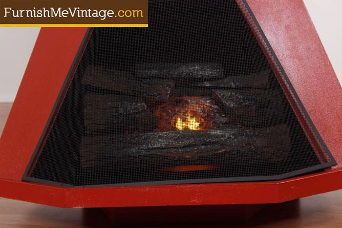 Electric retro Preway fireplace