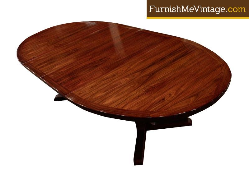 Large Refinished Skovby Danish Rosewood Dining Table