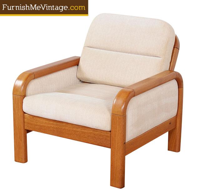 Original Vintage Danish Teak Lounge Chair - Original Vintage Danish Teak Lounge Chair