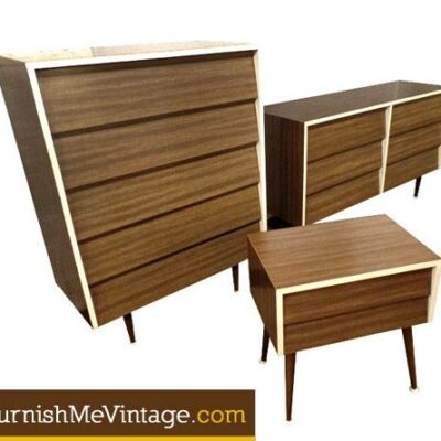 3 Piece Mid Century Bedroom Set by Galloways