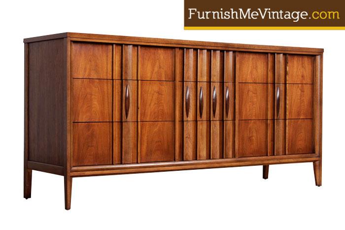 Red Mid Century Modern Thomasville Dresser