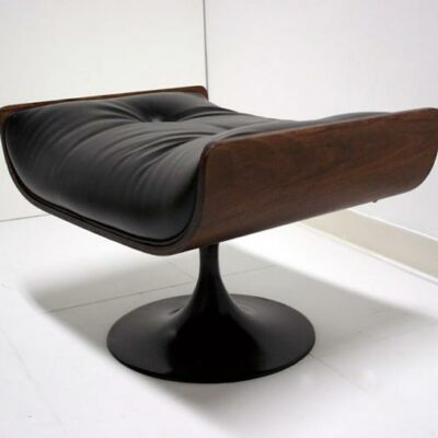 Galloway’s Mid Century Modern Tulip Base Ottoman