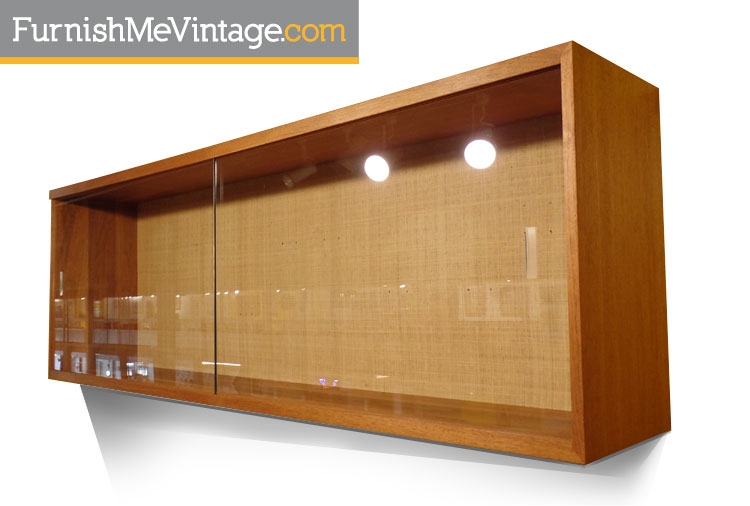 Mid Century Modern Wall Mounted China Cabinet