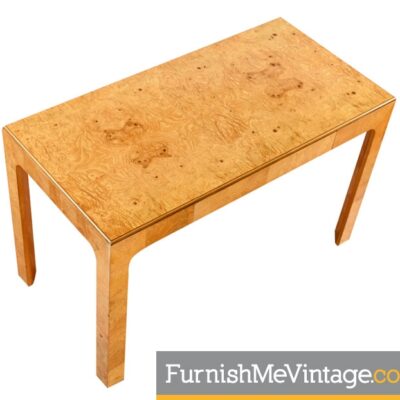 Restored,Vintage, Henredon, Scene Two, Burled Olive Desk
