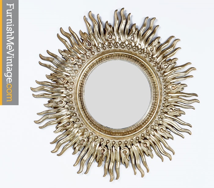 Large Sunburst Mirror Furnish Me Vintage Large Sunburst Mirror Furnish Me Vintage
