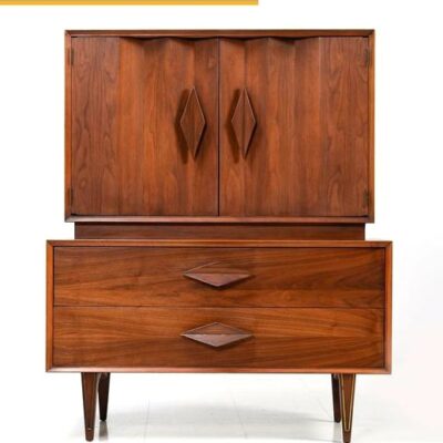 Albert Parvin,Gentlemans Dresser,danish,modern,retro,diamond pull,highboy