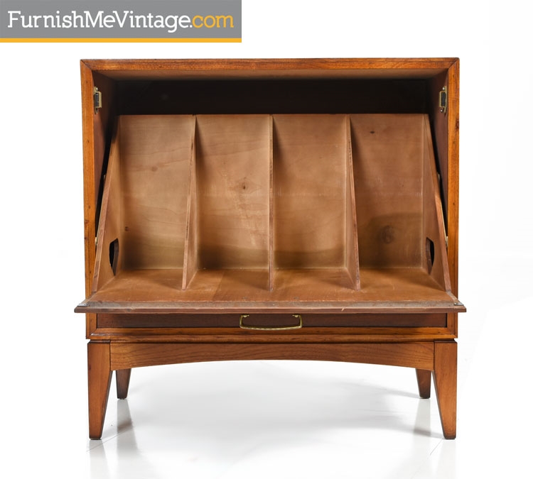 Mid Century Modern Lane Record Cabinet