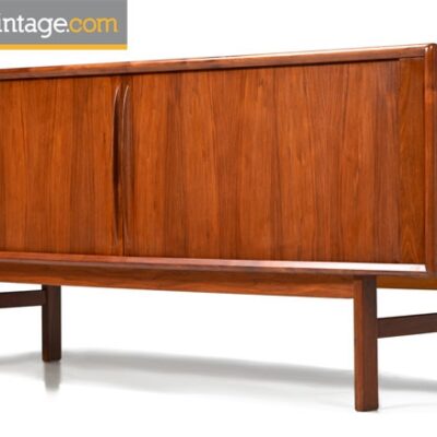 Bernhard Pedersen, Tambour Door, Teak, Credenza,danish