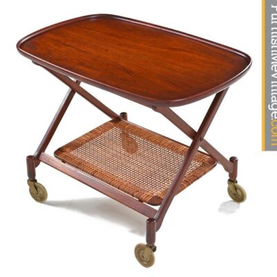 Poul Hundevad Folding Bar Cart for Vamdrup of Denmark