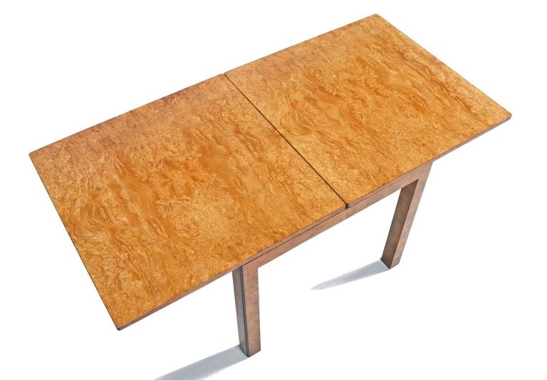 Burl Parsons Table John Widdicomb Burl Flip Top Table