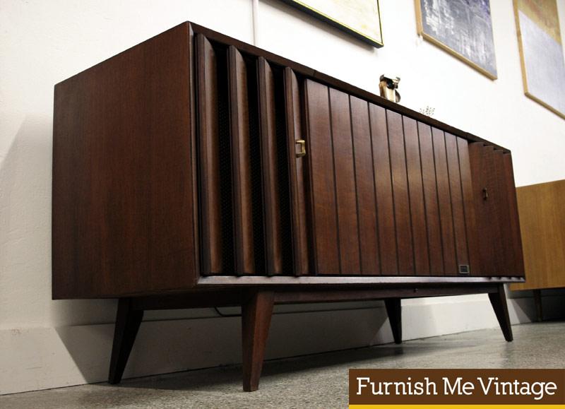 Mid Century Modern Zenith Ml2670 3 Stereo Console Record Player