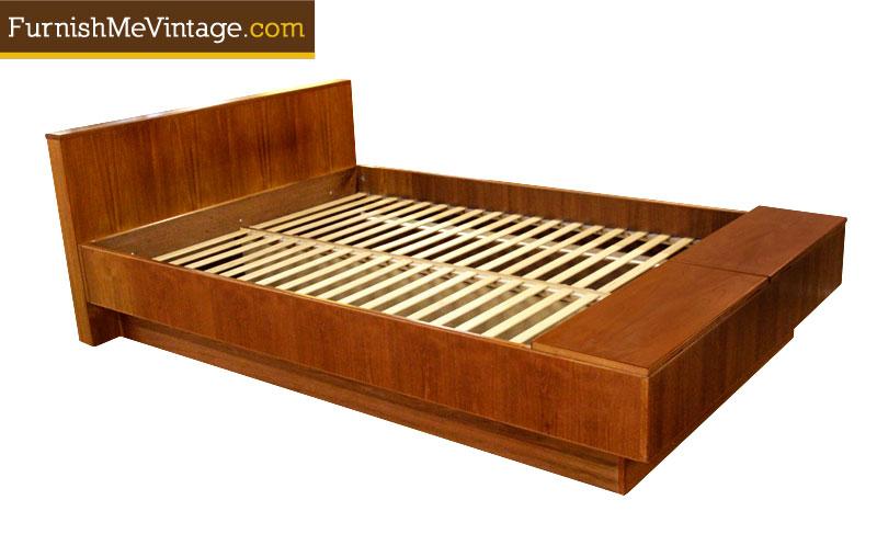 Vintage Hundevad Danish Teak Queen Platform Bed