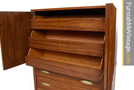 Walnut Gentlemans Chest Dresser by Kent Coffey, 1960's