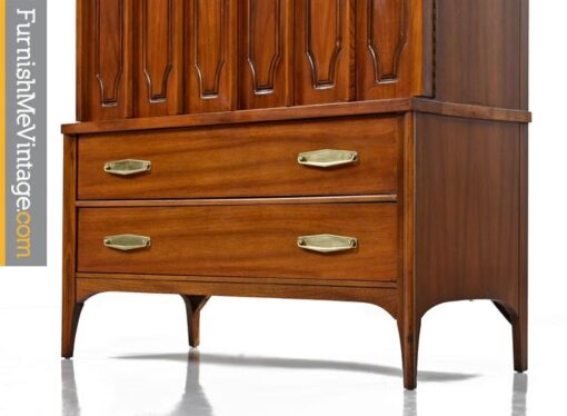 Walnut Gentlemans Chest Dresser by Kent Coffey, 1960's