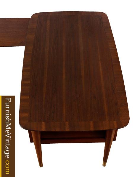 Vintage Mid Century Desk L mid century modern l shaped executive desk Vintage Mid Century Desk L mid century modern l shaped executive desk