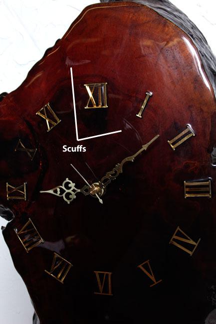 Vintage Slab Wood Clock