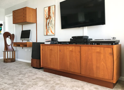 Danish teak credenza