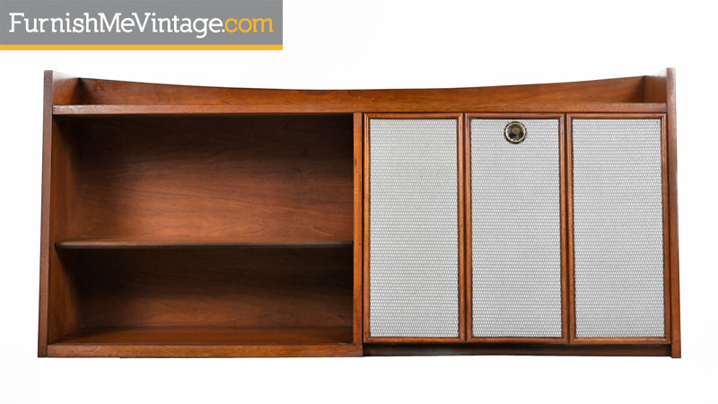 Wall Mounting Broyhill Bookcase With Secretary Furnish Me Vintage Wall Mounting Broyhill Bookcase With Secretary