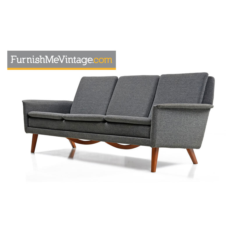 Vintage Scandinavian Modern Sofa Couch By Folke Ohlsson Fritz Hansen