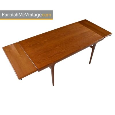 Draw Leaf Dining Table - Vintage Danish Modern Teak
